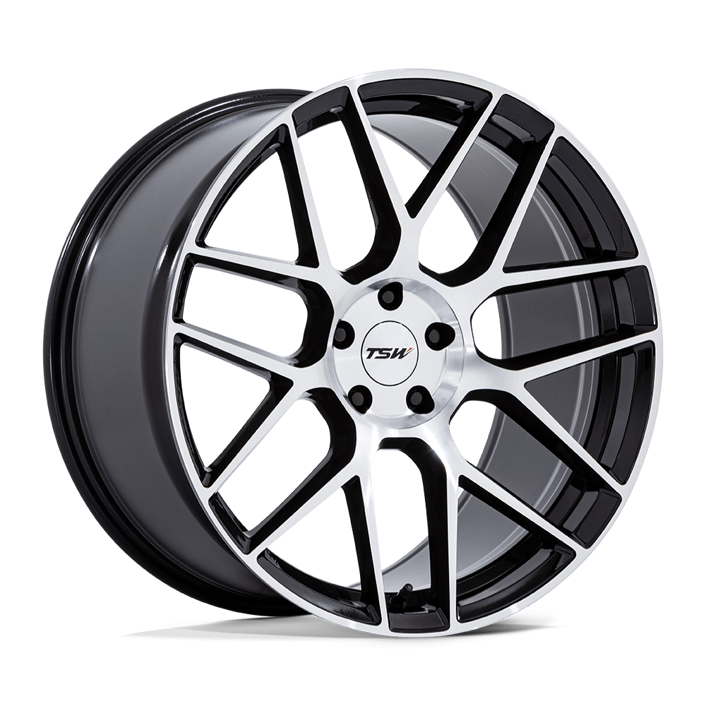 TSW TW002 LASARTHE 18x9.5 Gloss Black Machined 5x114.3 40mm