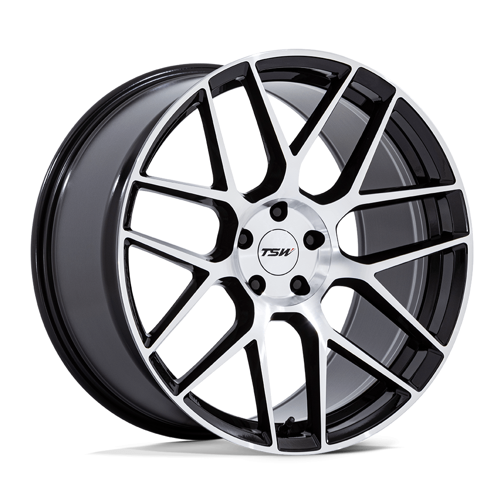 TSW TW002 LASARTHE 20x9 Gloss Black Machined 5x114.3 35mm