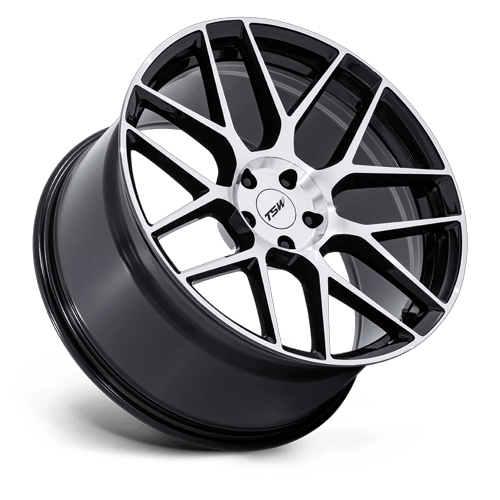 TSW TW002 LASARTHE 18x8.5 Gloss Black Machined 5x114.3 35mm