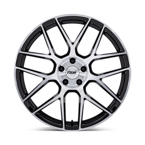 TSW TW002 LASARTHE 20x9 Gloss Black Machined 5x114.3 35mm