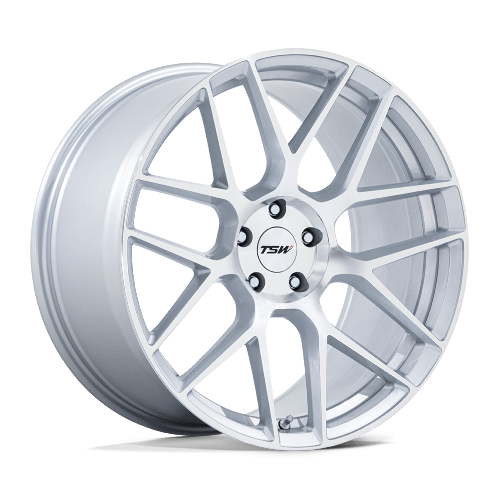 TSW TW002 LASARTHE 18x10.5 Gloss Silver Machined 5x114.3 25mm