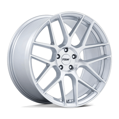 TSW TW002 LASARTHE 18x10.5 Gloss Silver Machined 5x114.3 25mm