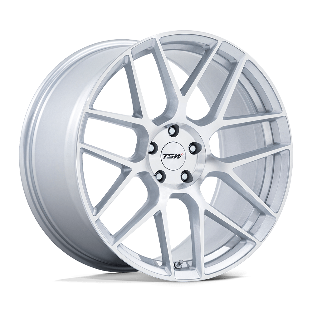 TSW TW002 LASARTHE 20x9 Gloss Silver Machined 5x114.3 35mm