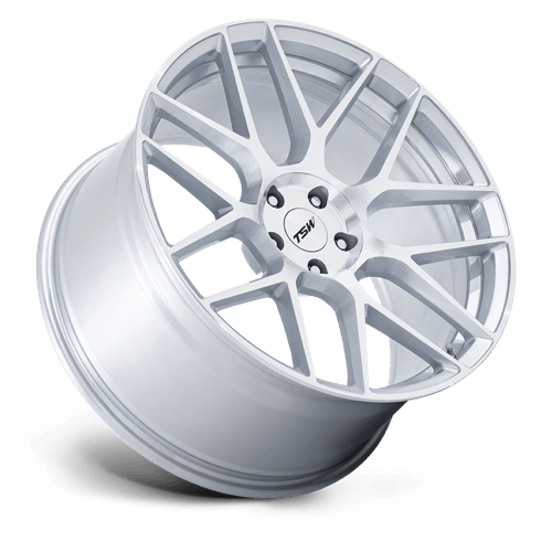TSW TW002 LASARTHE 18x10.5 Gloss Silver Machined 5x114.3 25mm