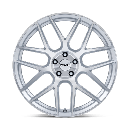 TSW TW002 LASARTHE 17x8 Gloss Silver Machined 5x114.3 40mm
