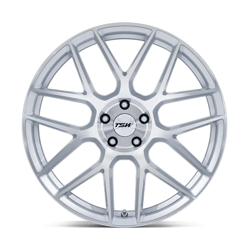 TSW TW002 LASARTHE 18x8.5 Gloss Silver Machined 5x114.3 35mm