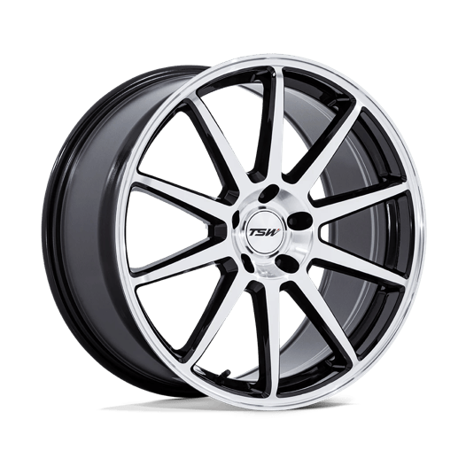 TSW TW004 CANARD 19x10.5 Gloss Black W/ Machined Face 5x114.3 25mm