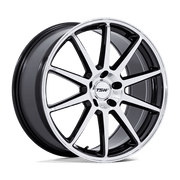 TSW TW004 CANARD 19x9.5 Gloss Black W/ Machined Face 5x114.3 40mm