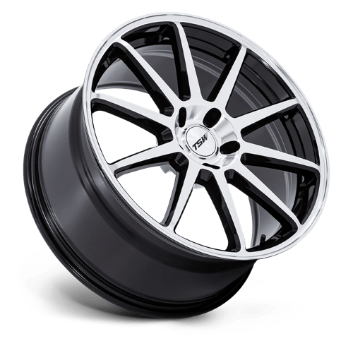 TSW TW004 CANARD 19x10.5 Gloss Black W/ Machined Face 5x114.3 43mm