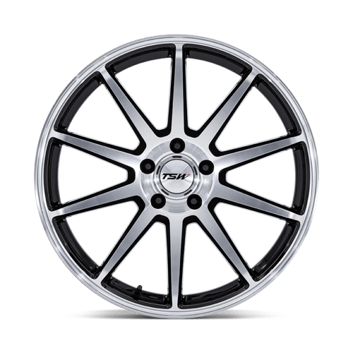 TSW TW004 CANARD 19x9.5 Gloss Black W/ Machined Face 5x114.3 40mm
