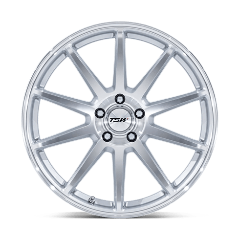 TSW TW004 CANARD 20x10.5 Gloss Silver W/ Machined Face 5x114.3 40mm