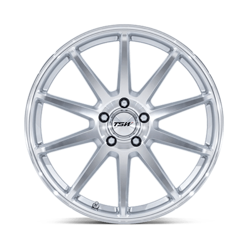 TSW TW004 CANARD 20x10.5 Gloss Silver W/ Machined Face 5x114.3 40mm