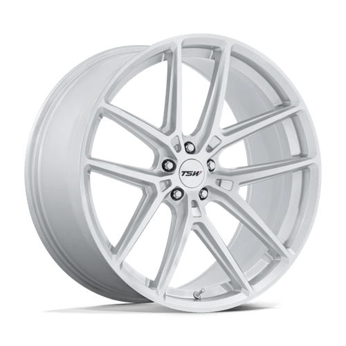 TSW TW006 IMOLA 19x10.5 Gloss Silver W/ Machined Face 5x114.3 25mm