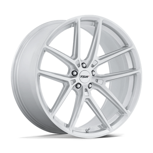 TSW TW006 IMOLA 19x9.5 Gloss Silver W/ Machined Face 5x114.3 40mm