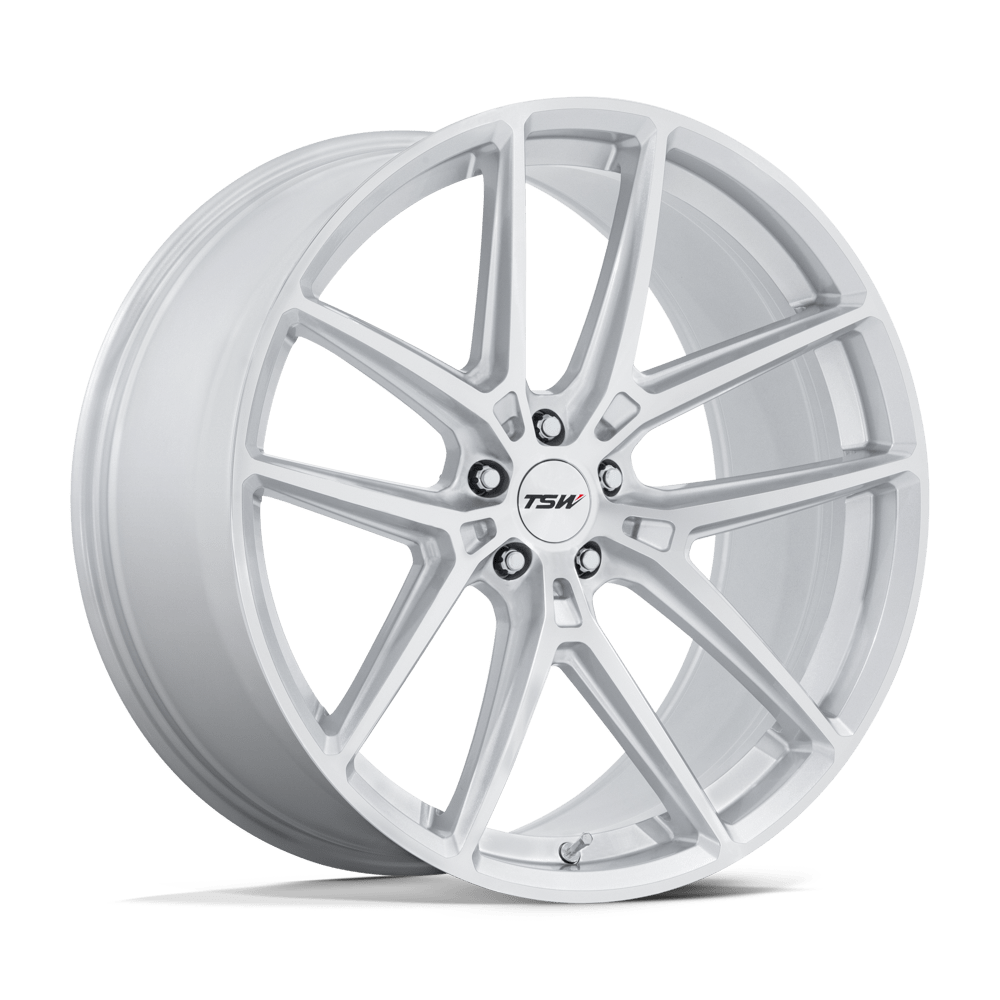 TSW TW006 IMOLA 19x9.5 Gloss Silver W/ Machined Face 5x114.3 40mm