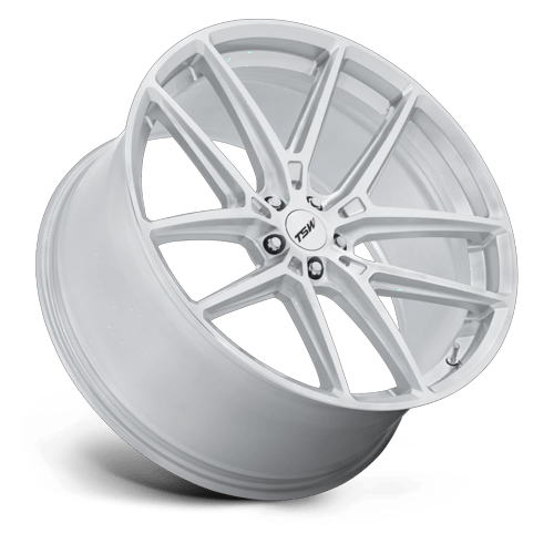 TSW TW006 IMOLA 19x9.5 Gloss Silver W/ Machined Face 5x114.3 40mm