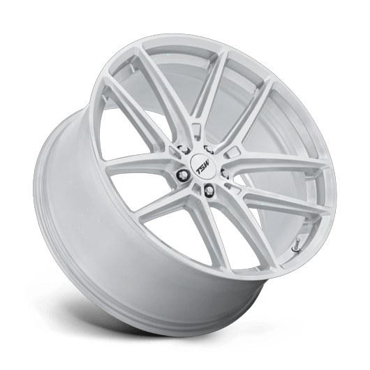 TSW TW006 IMOLA 19x9.5 Gloss Silver W/ Machined Face 5x114.3 25mm