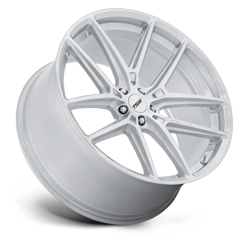 TSW TW006 IMOLA 20x10.5 Gloss Silver W/ Machined Face 5x114.3 38mm