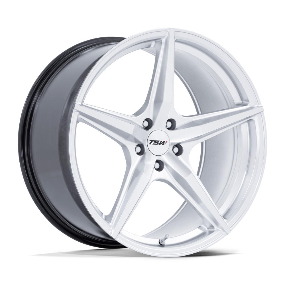 TSW TW007 ESPRIT 18x9.5 Hyper Silver W/ Machined Face 5x114.3 25mm