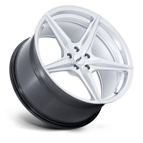 TSW TW007 ESPRIT 18x10.5 Hyper Silver W/ Machined Face 5x114.3 25mm