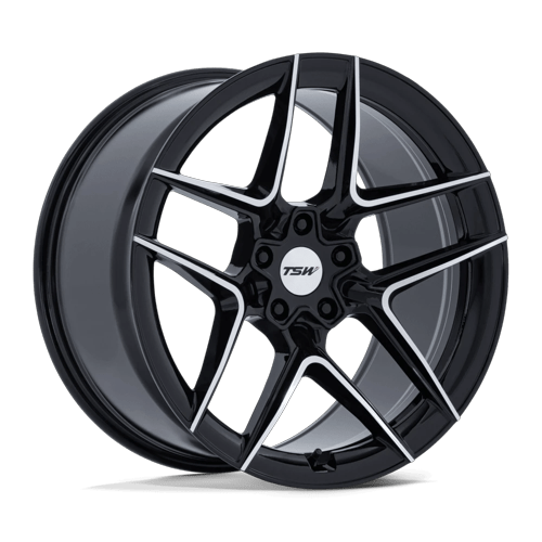 TSW TW008 SLIPSTREAM 20x10.5 Gloss Black W/ Machined Face 5x114.3 38mm