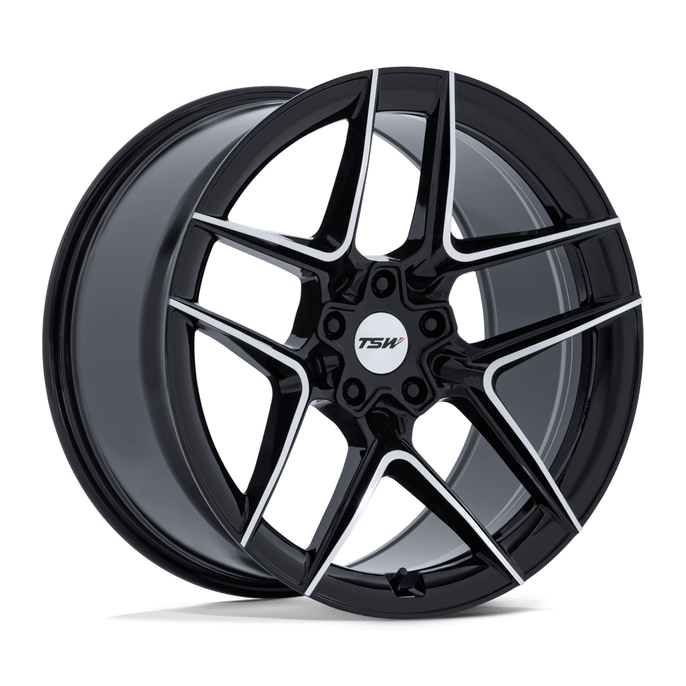 TSW TW008 SLIPSTREAM 20x10.5 Gloss Black W/ Machined Face 5x114.3 38mm