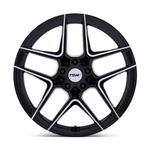 TSW TW008 SLIPSTREAM 19x8.5 Gloss Black W/ Machined Face 5x114.3 35mm