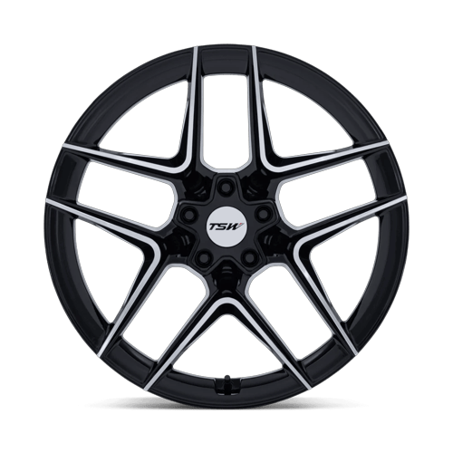 TSW TW008 SLIPSTREAM 19x10.5 Gloss Black W/ Machined Face 5x114.3 43mm
