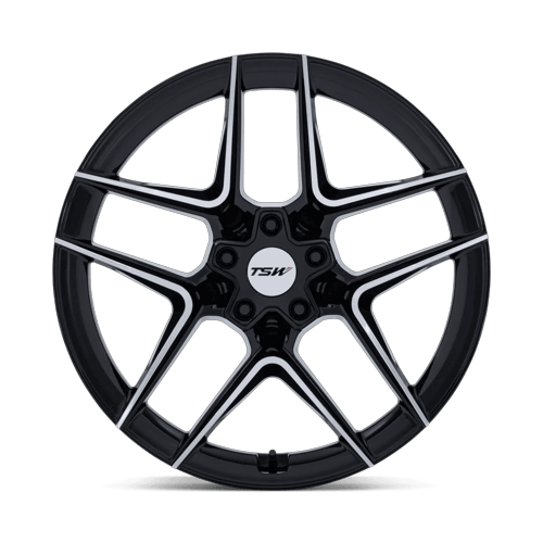 TSW TW008 SLIPSTREAM 20x9 Gloss Black W/ Machined Face 5x114.3 35mm