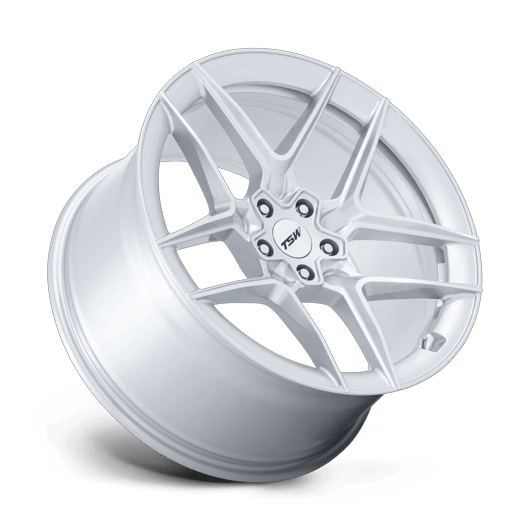 TSW TW008 SLIPSTREAM 19x8.5 Gloss Silver W/ Machined Face 5x114.3 35mm