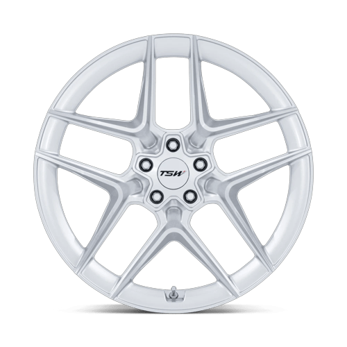 TSW TW008 SLIPSTREAM 19x10.5 Gloss Silver W/ Machined Face 5x114.3 43mm