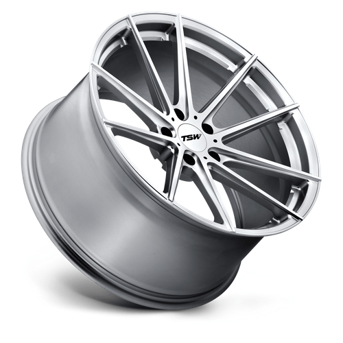 TSW BATHURST 19x8 Silver W/ Mirror Cut Face 5x114.3 35mm