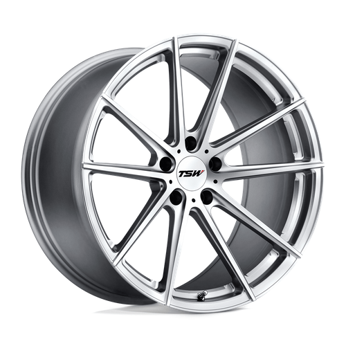 TSW BATHURST 19x8 Silver W/ Mirror Cut Face 5x114.3 35mm