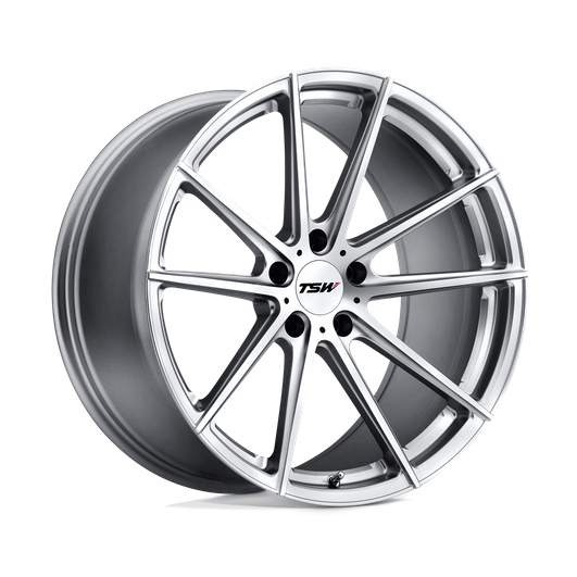 TSW BATHURST 20x11 Silver W/ Mirror Cut Face 5x114.3 50mm