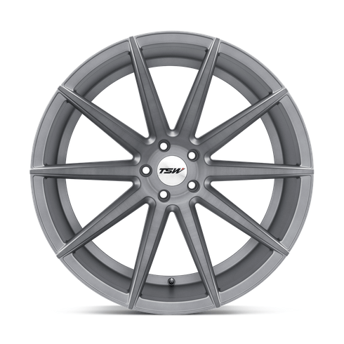 TSW CLYPSE 18x8.5 Titanium W/ Matte Brushed Face 5x114.3 40mm