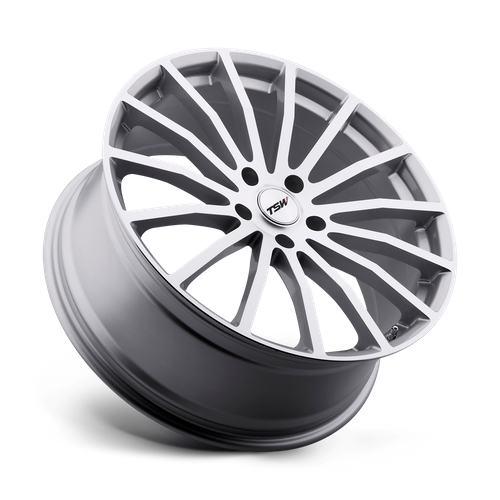 TSW MALLORY 20x10 Silver W/ Mirror Cut Face 5x114.3 25mm