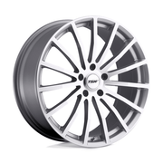 TSW MALLORY 20x10 Silver W/ Mirror Cut Face 5x114.3 25mm