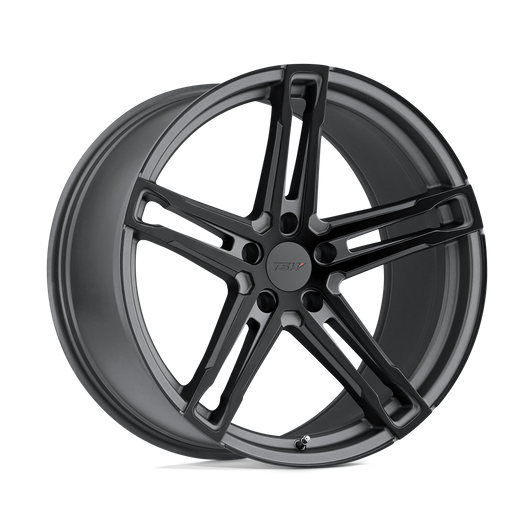 TSW MECHANICA 20x8.5 Matte Gunmetal W/ M-Black Face 5x114.3 40mm