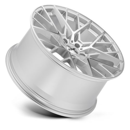 TSW SEBRING 20x10 Silver W/  Mirror Cut Face 5x114.3 40mm