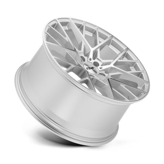 TSW SEBRING 20x10 Silver W/  Mirror Cut Face 5x114.3 40mm