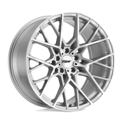 TSW SEBRING 20x10 Silver W/  Mirror Cut Face 5x114.3 40mm
