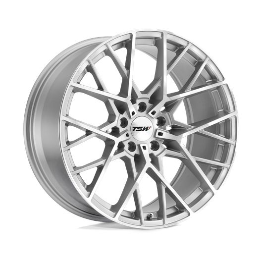 TSW SEBRING 20x8.5 Silver W/  Mirror Cut Face 5x114.3 30mm