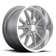 US Mag 1PC U111 RAMBLER 20x8.5 Textured Gray W/ Dc Lip 5x114.3 32mm