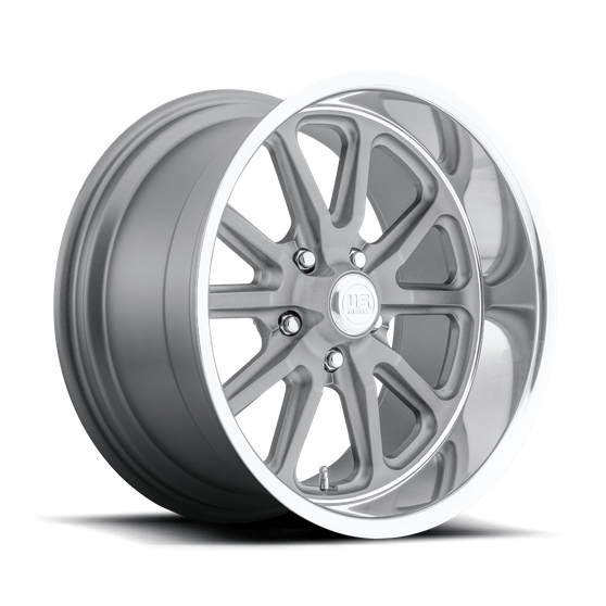 US Mag 1PC U111 RAMBLER 20x8.5 Textured Gray W/ Dc Lip 5x114.3 32mm