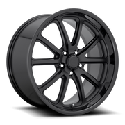 US Mag 1PC U123 RAMBLER 20x8.5 Gloss Black Matte Black 5x114.3 32mm