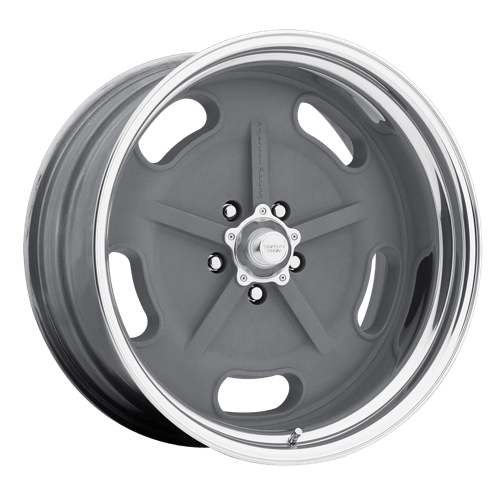 American Racing Vintage VN470 SALT FLAT 18x8 Mag Gray W/ Polished Barrel 5x114.3 29mm