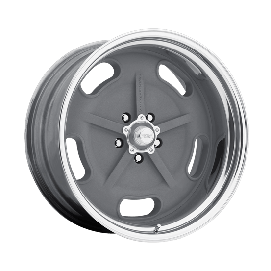 American Racing Vintage VN470 SALT FLAT 18x8 Mag Gray W/ Polished Barrel 5x114.3 29mm