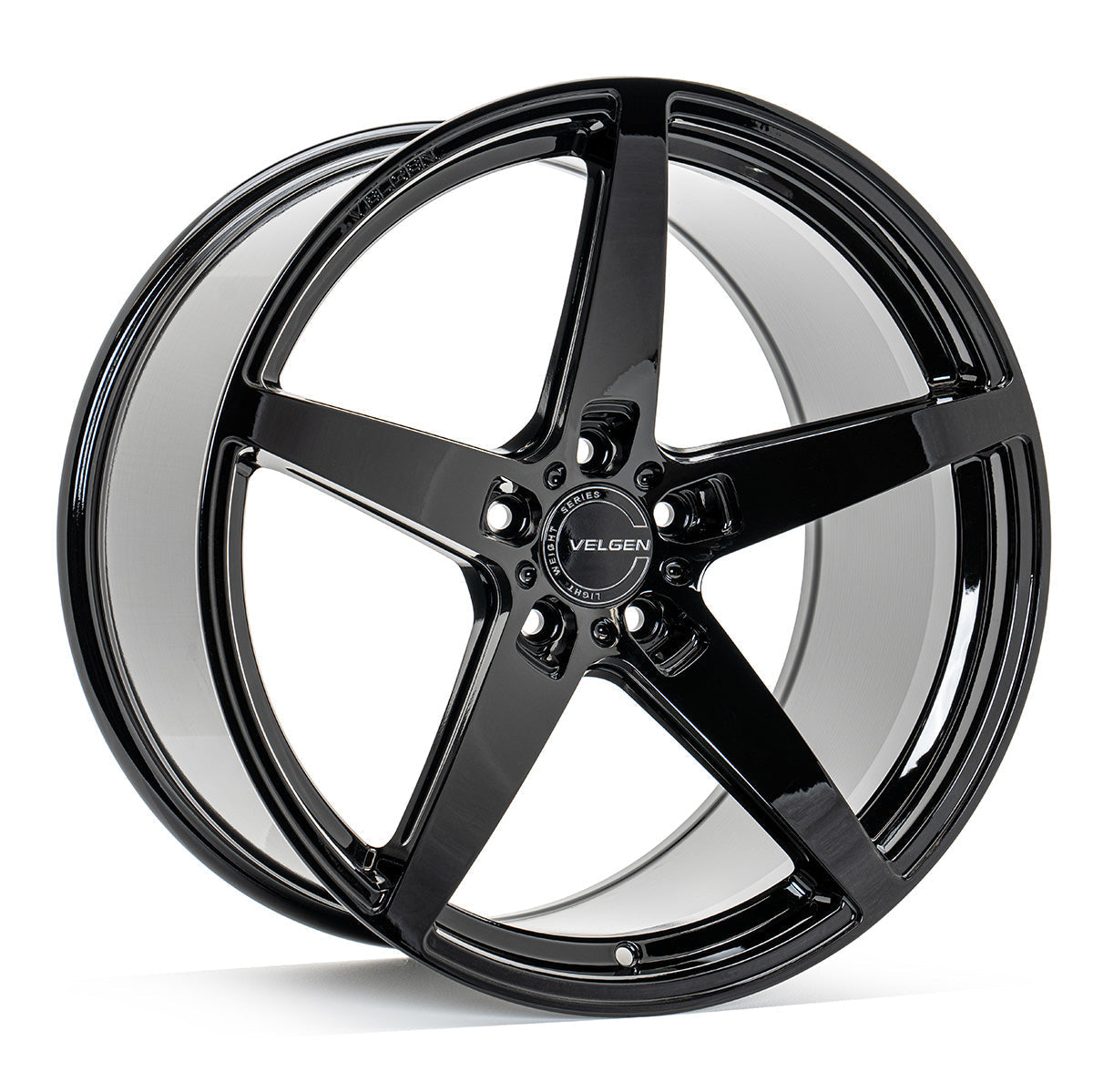 2005+ Ford Mustang Velgen Classic5 V2 Wheel Set (Set of 4) - Gloss Black - 20x9.5/20x10.5