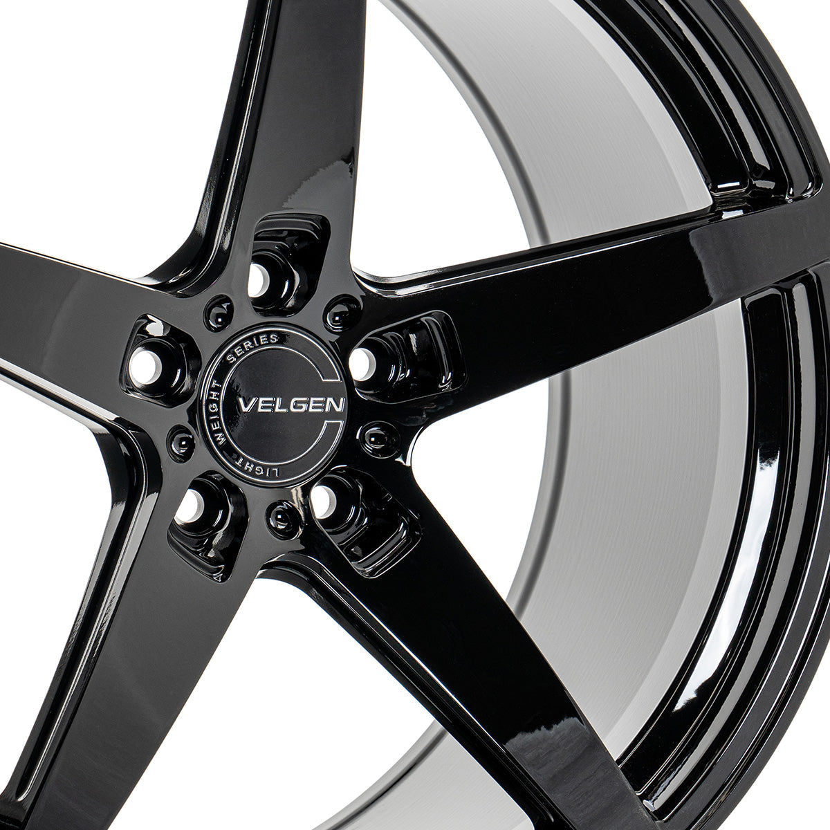2020-2022 Ford Mustang GT500 Velgen Classic5 V2 Wheel Set (Set of 4) - Gloss Black - 20x11/20x11.5