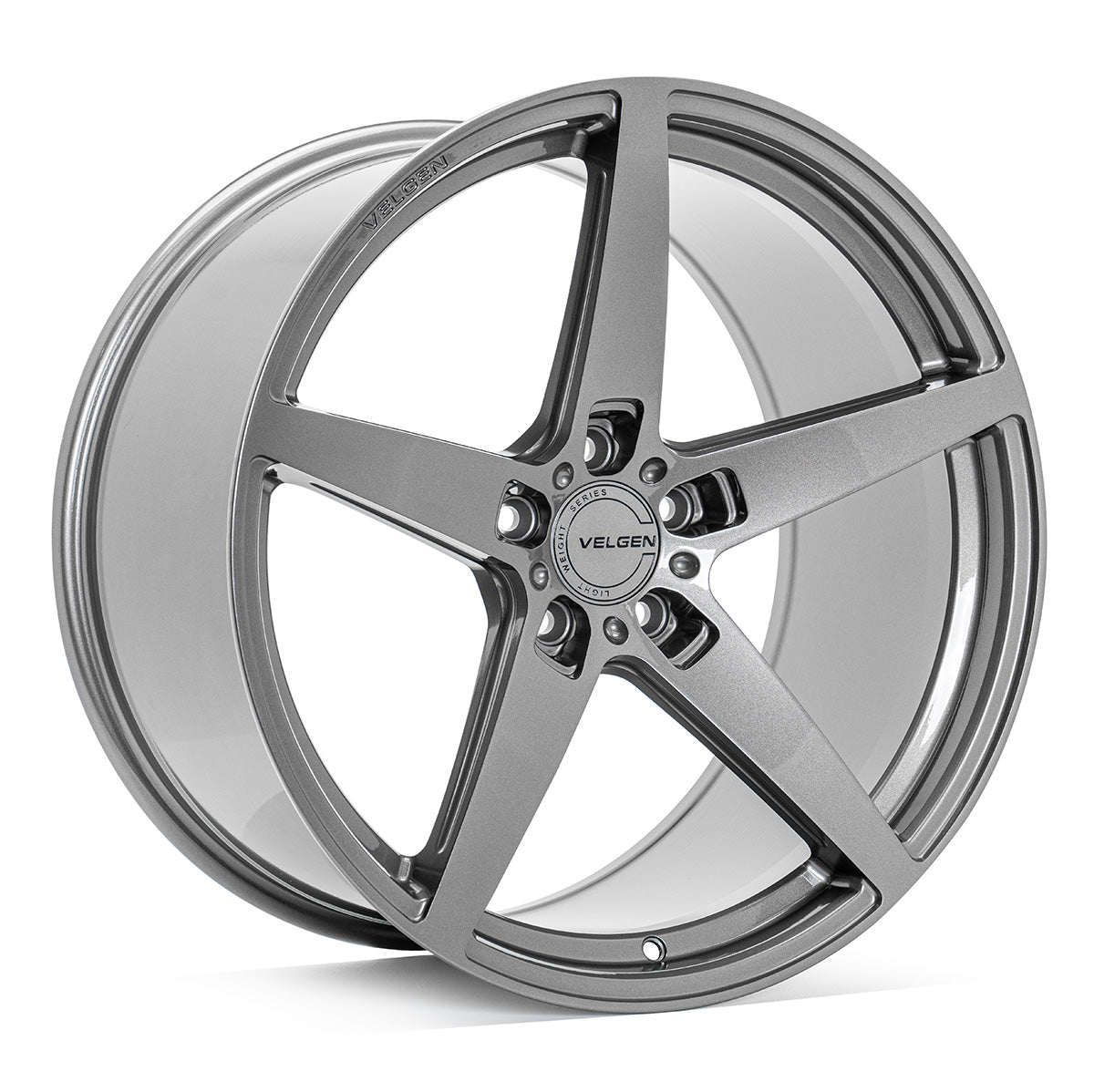 2005+ Ford Mustang Velgen Classic5 V2 Wheel Set (Set of 4) - Gloss Gunmetal - 20x9.5/20x10.5